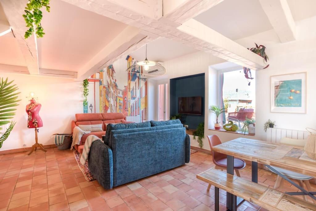 #48 Suite Jean Top Floor Terrace 5Min Walk Sea Ac Nice Exterior foto