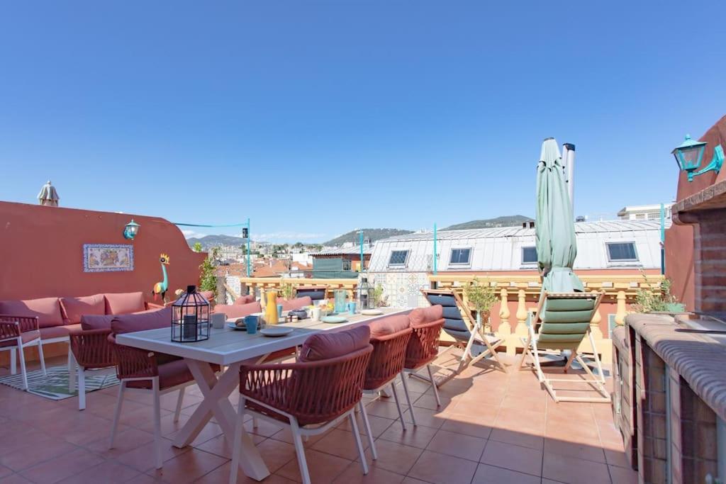 #48 Suite Jean Top Floor Terrace 5Min Walk Sea Ac Nice Exterior foto